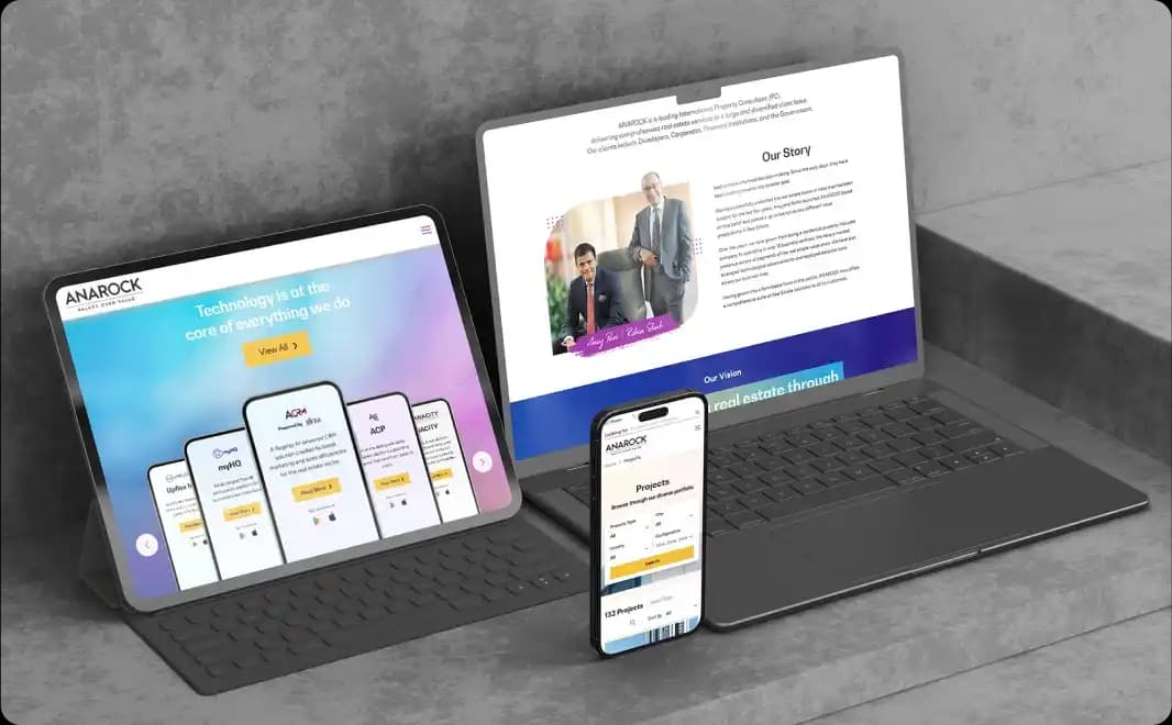 SEO optimized real estate website developed using Next.js and Strapi CMS